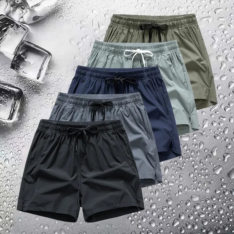 Breathable Athletic Zipper Shorts
