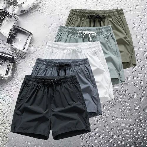 Breathable Athletic Zipper Shorts