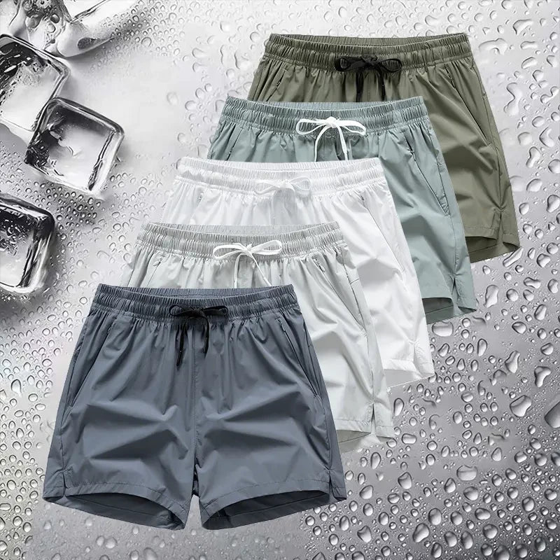 Breathable Athletic Zipper Shorts