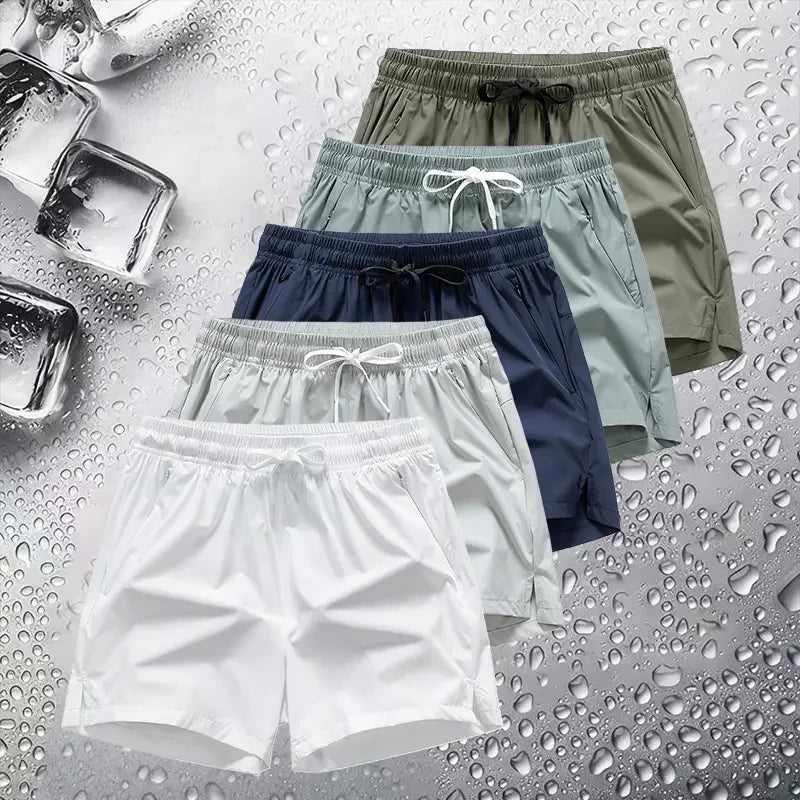 Breathable Athletic Zipper Shorts
