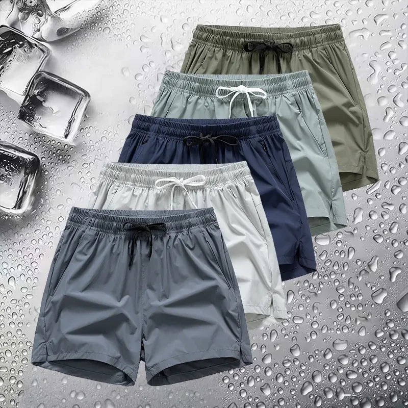 Breathable Athletic Zipper Shorts